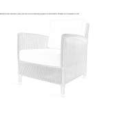 Lloyd Loom garden armchair with armrests Werpeloh