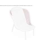 colorful armchair made of polyethylene string Puteaux