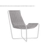 Fabric garden armchair Albina