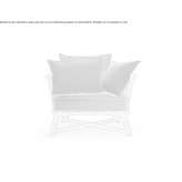 Oak garden armchair with armrests Proceno
