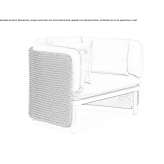 Fabric garden armchair Petrila