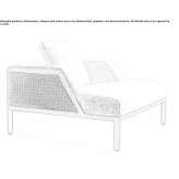 Garden armchair with armrests Atting