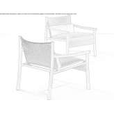Garden armchair with armrests Huerta