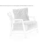 Fabric garden armchair with removable cover and armrests Pavlysh