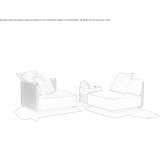 Fabric garden armchair Endine