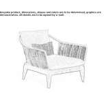 Armchair with armrests Plestan