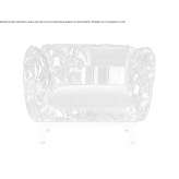 Fabric garden armchair with removable cover and armrests Ambite