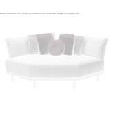 Corner garden armchair upholstered with fabric Grub