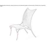 High-back armchair made of polyethylene fiber Puteaux