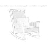 Iroko garden rocking chair Proceno