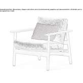 Fabric garden armchair Hombeek