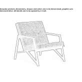 Garden armchair with removable cover and armrests Bierawa