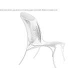 High-back armchair made of polyethylene fiber Puteaux
