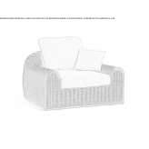 Rope garden chair with armrests Rohrbach