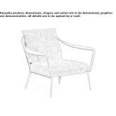Textile garden armchair with armrests Gnoien