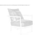 Garden armchair made of aluminum and fabric Munising