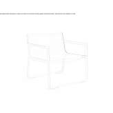 Batyline® garden armchair with armrests Haltinne
