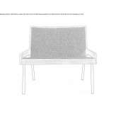 Batyline® garden armchair with armrests Panuaya