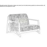Textile garden armchair with armrests Bierawa