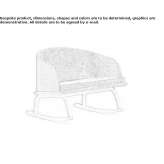 Rocking chair with removable cover Capena