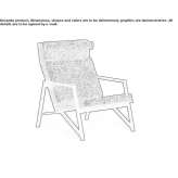 Garden armchair with removable cover and armrests Bierawa