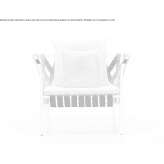 Powder-coated aluminum garden armchair Proceno