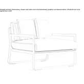 Aluminum garden armchair Pamece