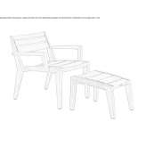 Teak garden armchair Campo