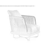 Teak garden armchair Meina