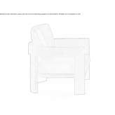 Outdoor armchair Letux