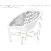 Garden armchair made of synthetic fiber Oregon