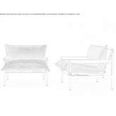 Armchair with removable cover and armrests Sergach