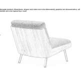 Garden armchair with teak shell Hallaar