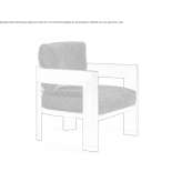 Outdoor armchair Letux