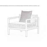 Fabric garden armchair Ahoskie