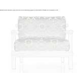 Textile garden armchair with armrests Guadamur