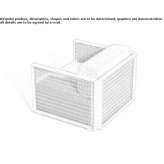 Aluminum garden armchair with armrests Tecamac