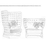 Garden armchair made of polyethylene Trulben