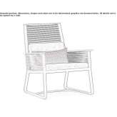 Rope garden chair with sleigh base Ahoskie