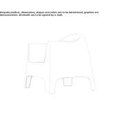 Garden armchair with armrests Guardo