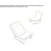 Garden armchair based on a sleigh with a removable cover Viana