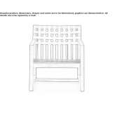 Fotel ogrodowy z drewna tekowego z podłokietnikami Natters