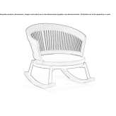 Rocking rope and aluminum garden chair Uthlede