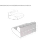 Fabric armchair/garden armchair Becal