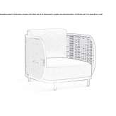Rope and Sunbrella® garden chair Attard