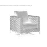 Textilene garden armchair with armrests Satteins