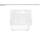 Garden armchair with high backrest and fabric Konitsa