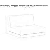 Modular garden armchair in woven vinyl Tiegem