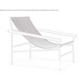 Deckchair with armrests Tuchin