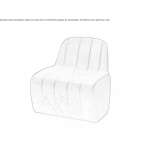 Modular polyethylene armchair Gancedo